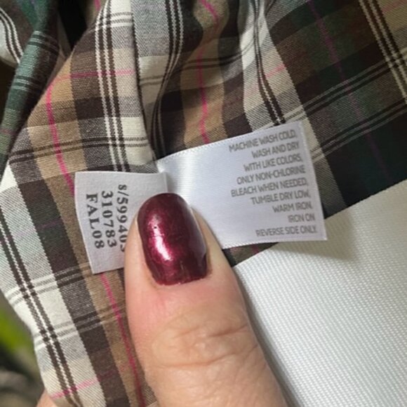 Old Navy Men's Corduroy Blazer Sport Coat Sz L Faded Dark Brown Plaid Lined NWOT - Picture 12 of 13